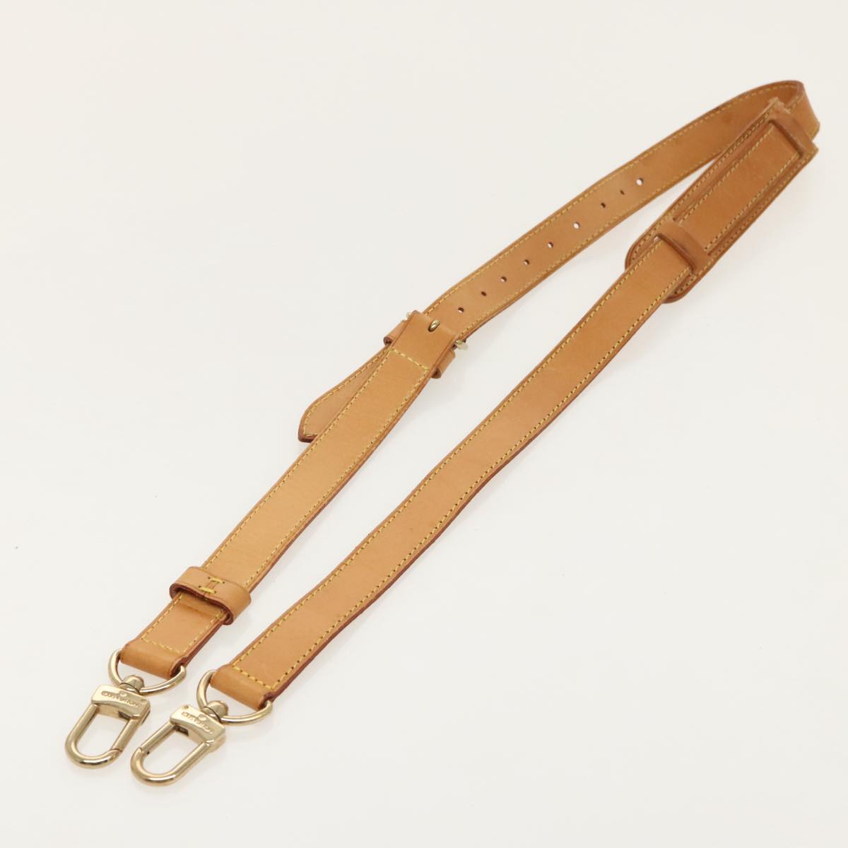 LOUIS VUITTON Adjustable Shoulder Strap Leather 36.2""-43.3"" Beige 98691