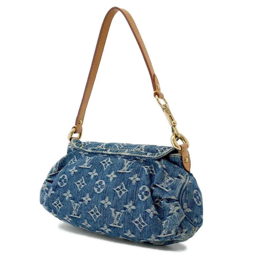 LOUIS VUITTON Mini Pleaty Blue/Yellow M95050 Monogram Denim