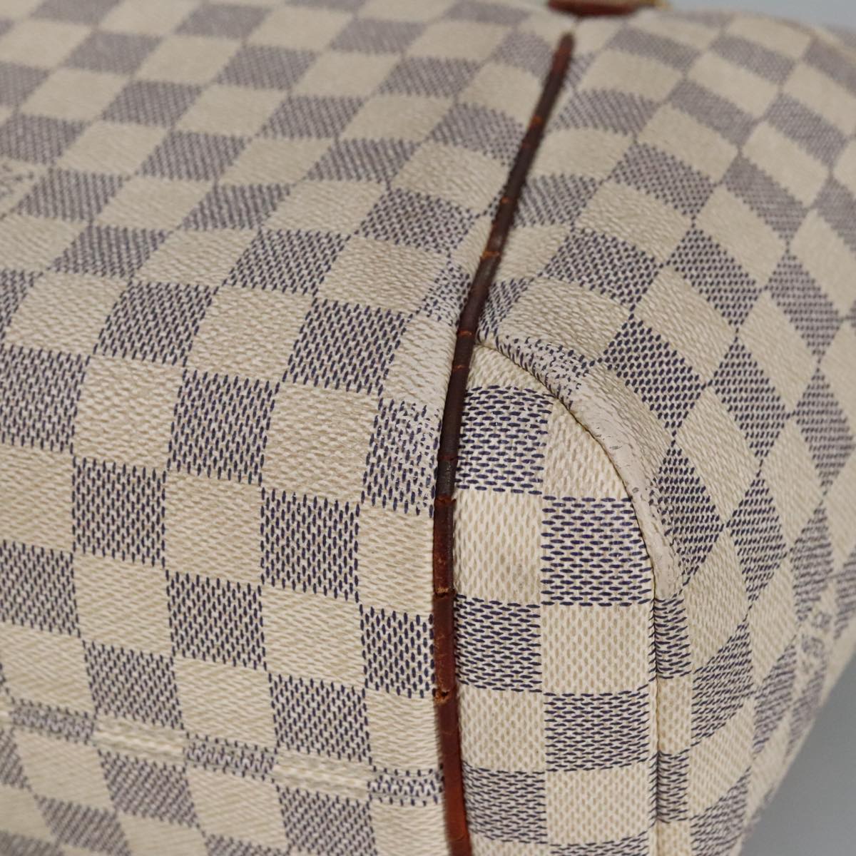 LOUIS VUITTON Damier Azur Totally PM Tote Bag N41280 LV 98713