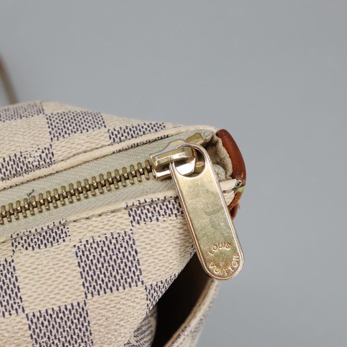 LOUIS VUITTON Damier Azur Totally PM Tote Bag N41280 LV 98713