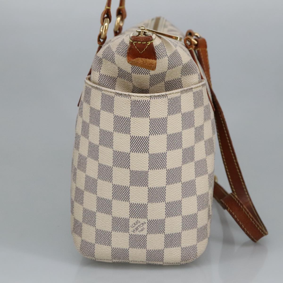 LOUIS VUITTON Damier Azur Totally PM Tote Bag N41280 LV 98713
