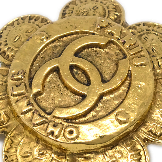 Chanel Flower Earrings Clip-On Gold 2872/28
