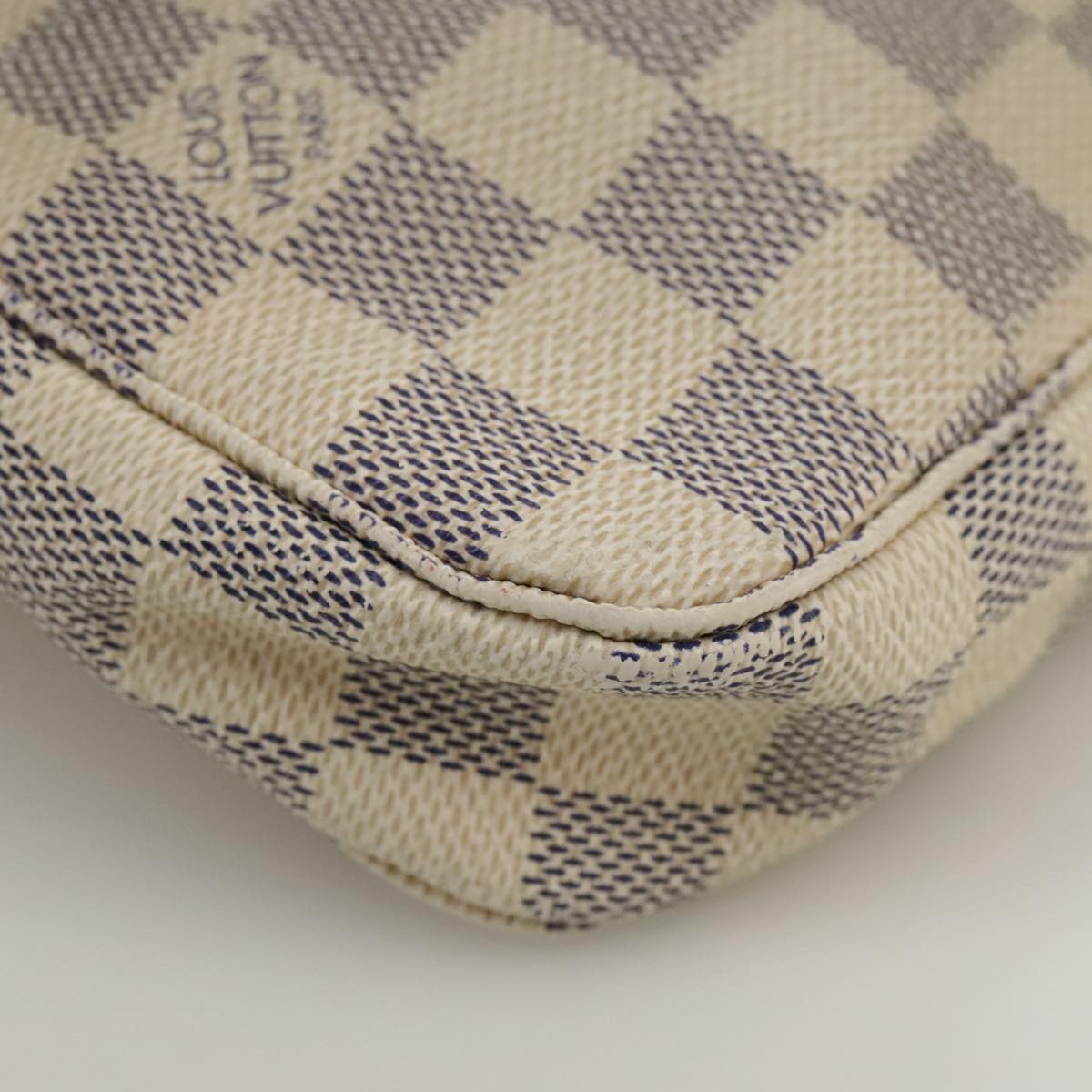 LOUIS VUITTON Damier Azur Pochette Accessoires Pouch N51986 LV 98721