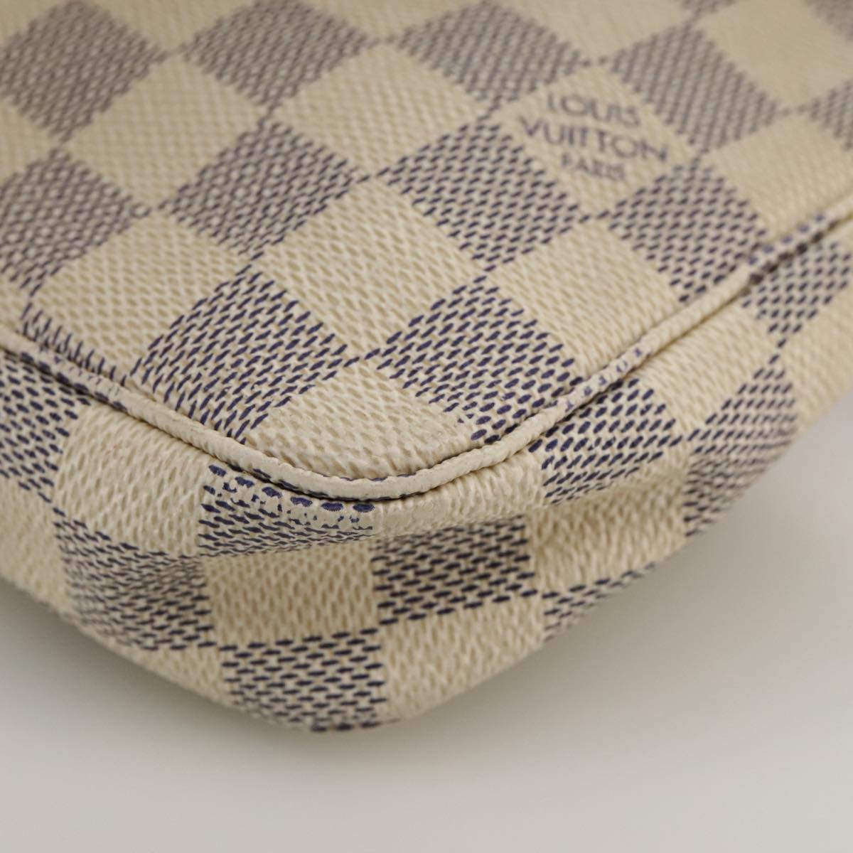 LOUIS VUITTON Damier Azur Pochette Accessoires Pouch N51986 LV 98721