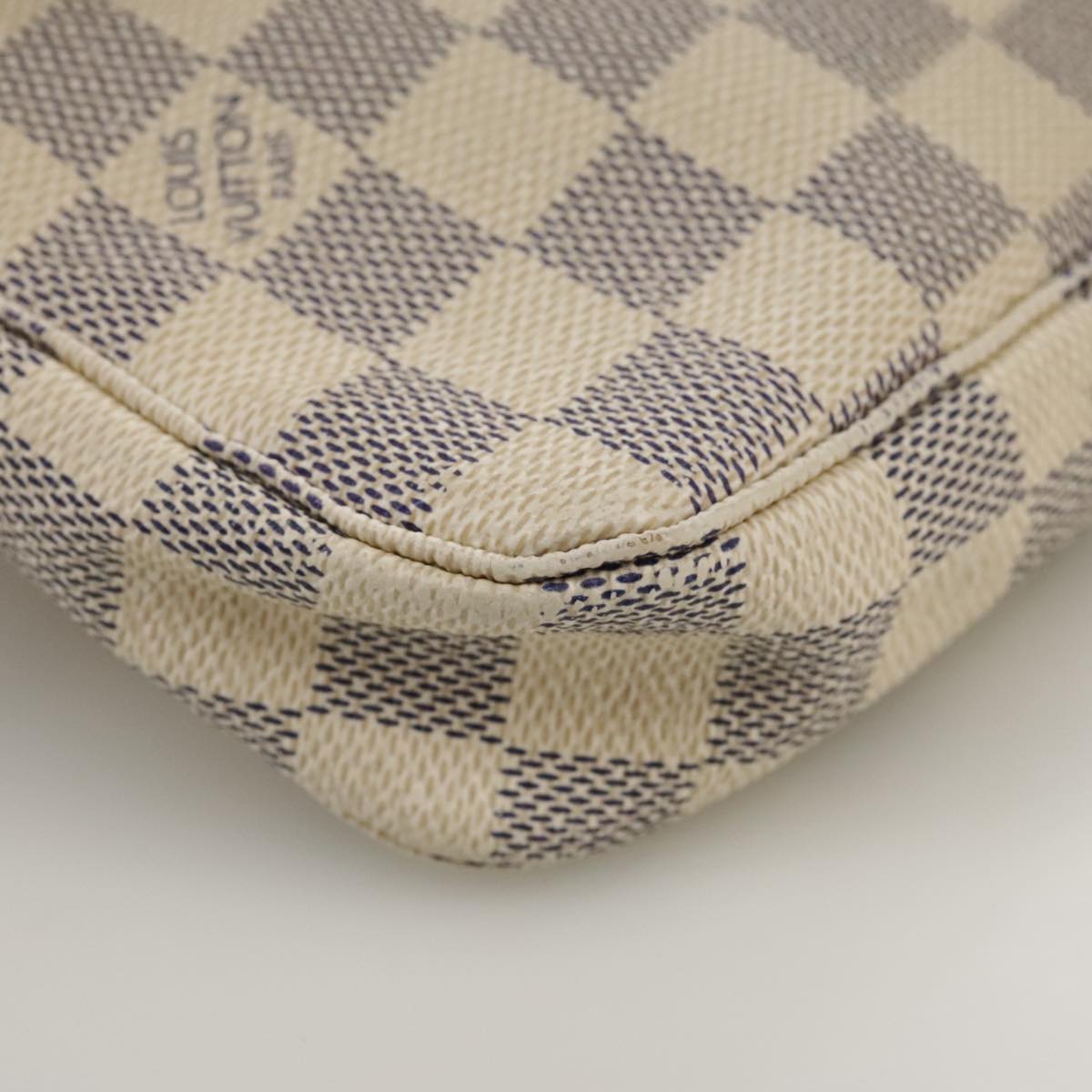 LOUIS VUITTON Damier Azur Pochette Accessoires Pouch N51986 LV 98721