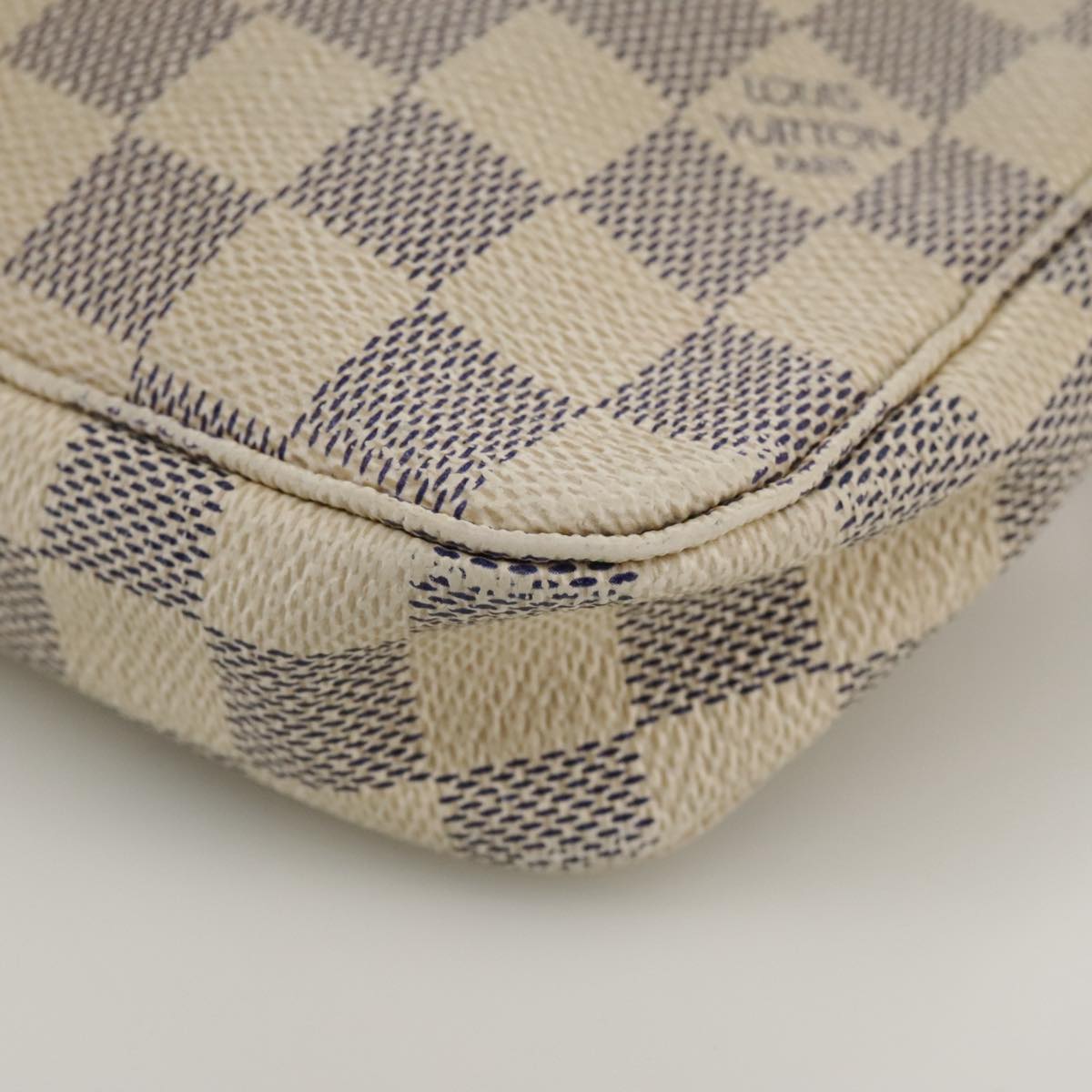 LOUIS VUITTON Damier Azur Pochette Accessoires Pouch N51986 LV 98721