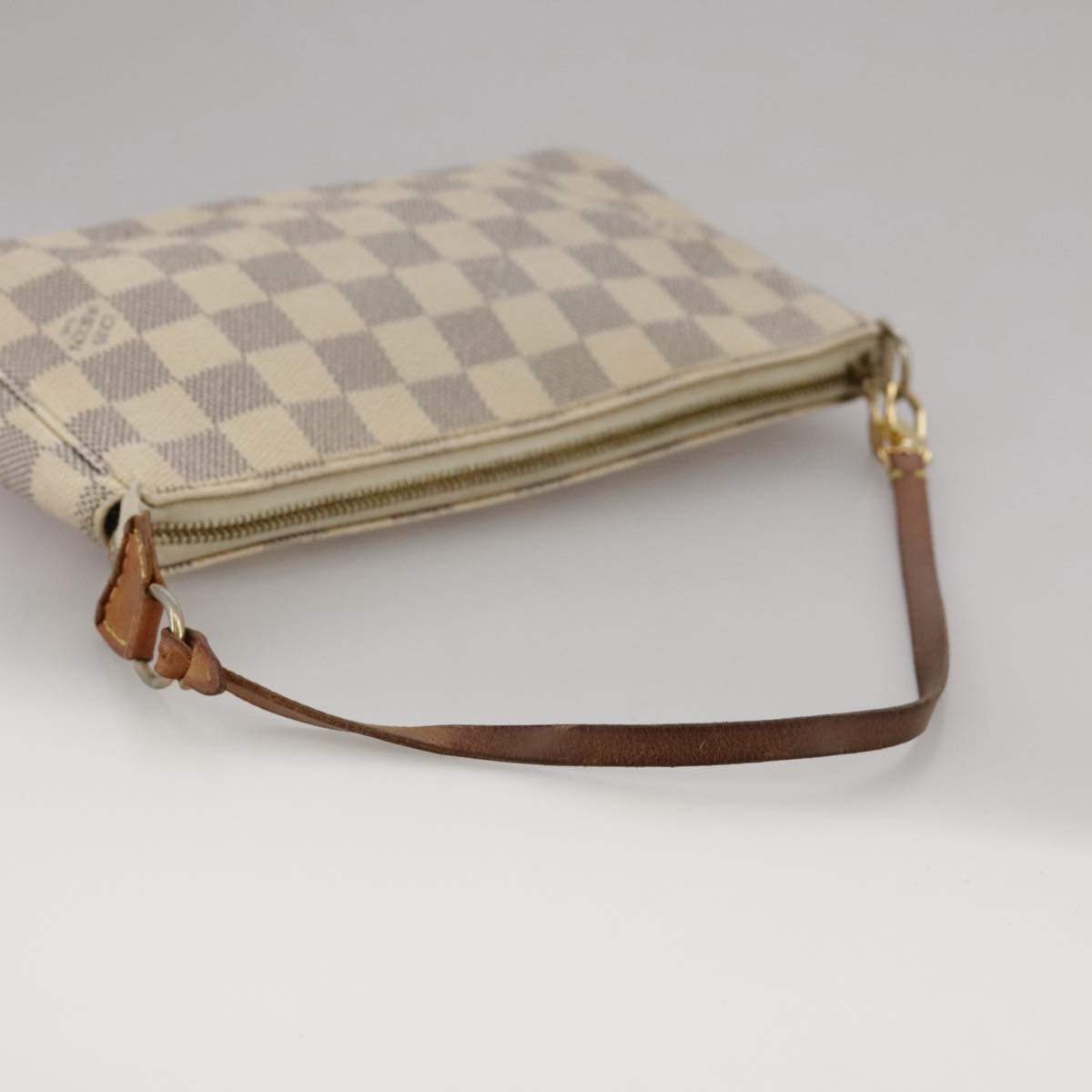 LOUIS VUITTON Damier Azur Pochette Accessoires Pouch N51986 LV 98721