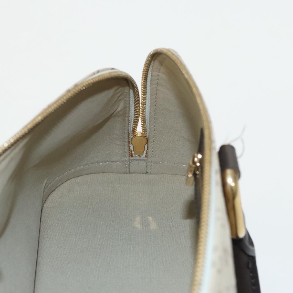 LOUIS VUITTON Monogram Mini Alma Ron Hand Bag Khaki M92206 LV 98725