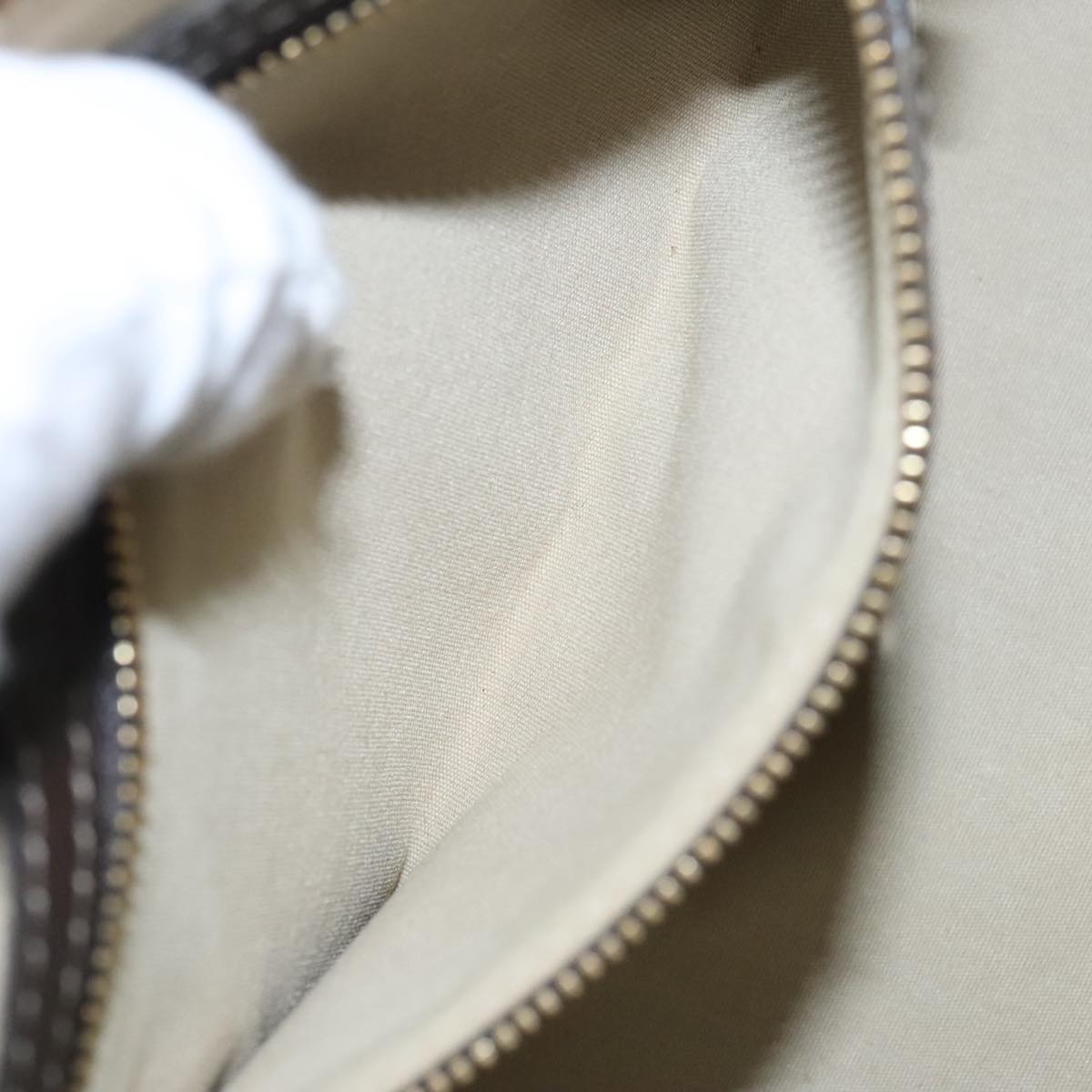 LOUIS VUITTON Monogram Mini Alma Ron Hand Bag Khaki M92206 LV 98725