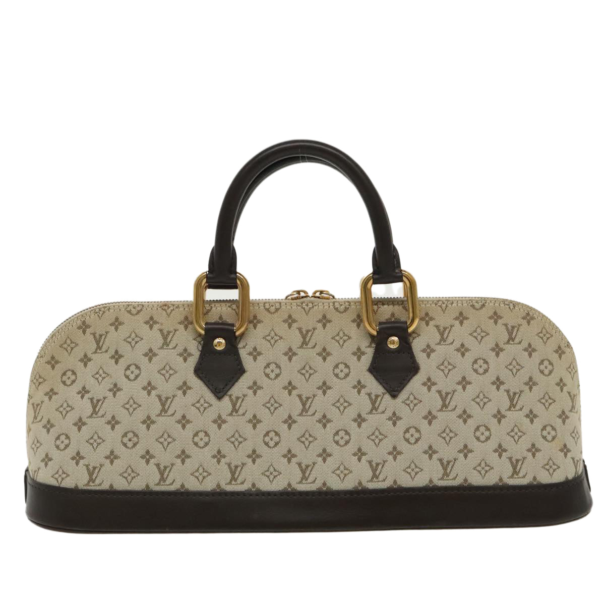 LOUIS VUITTON Monogram Mini Alma Ron Hand Bag Khaki M92206 LV 98725