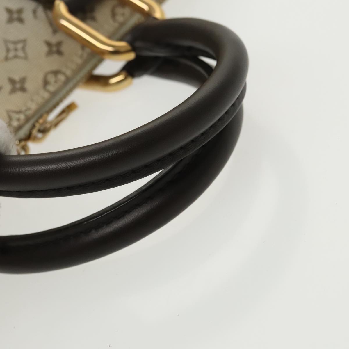LOUIS VUITTON Monogram Mini Alma Ron Hand Bag Khaki M92206 LV 98725