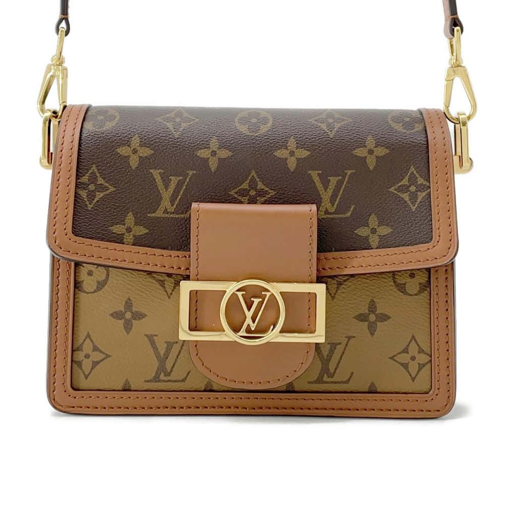 LOUIS VUITTON Dauphine Noir M44580 Monogram Monogram Reverse Canvas Size MINI
