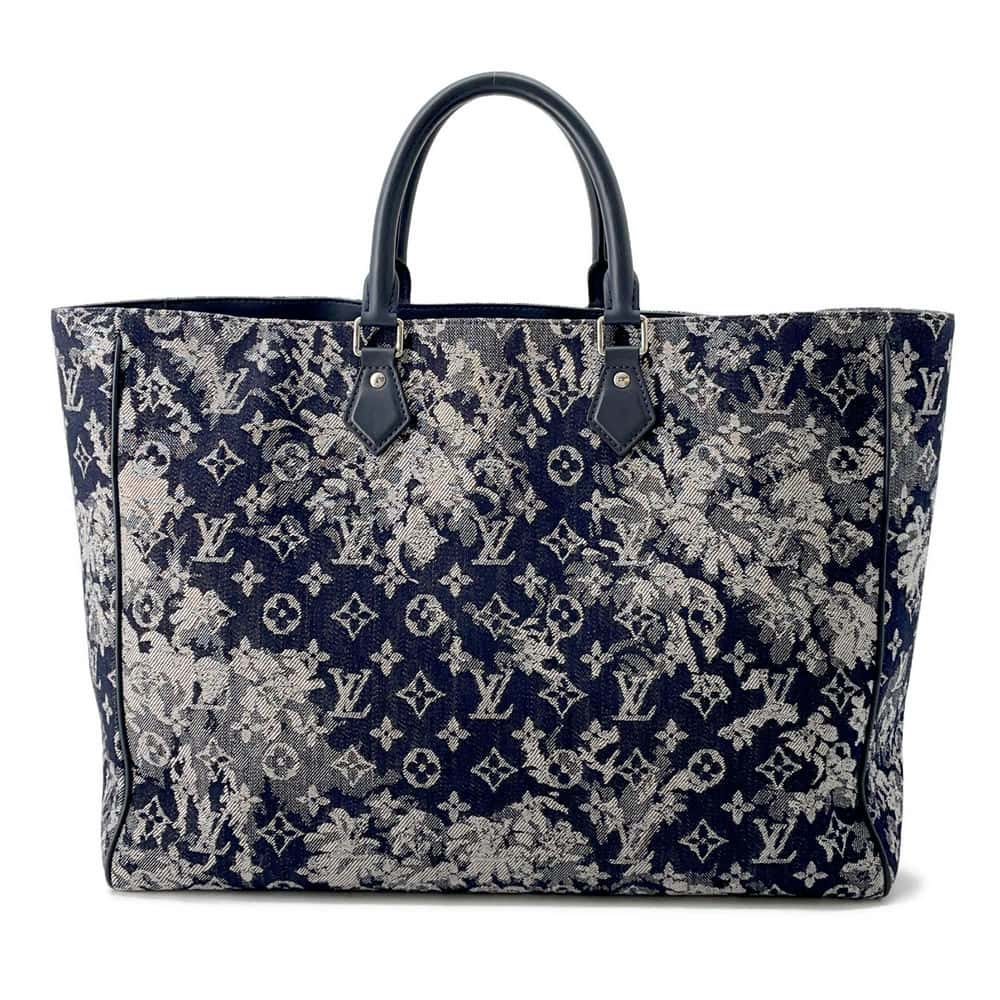 LOUIS VUITTON grand sac Navy M57284 Monogram tapestry