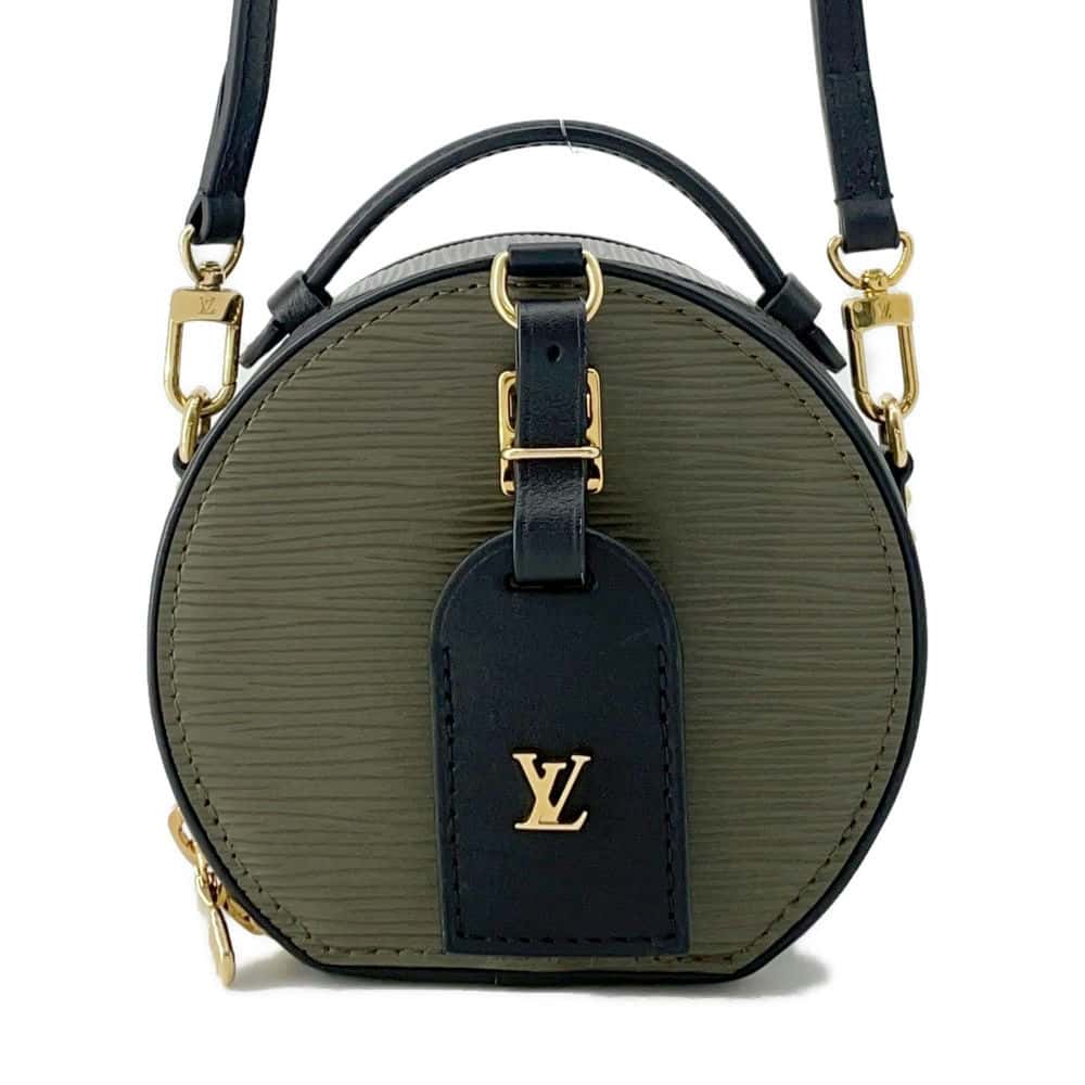 LOUIS VUITTON Mini Boite Chapeau Khaki R96001 Epi Leather