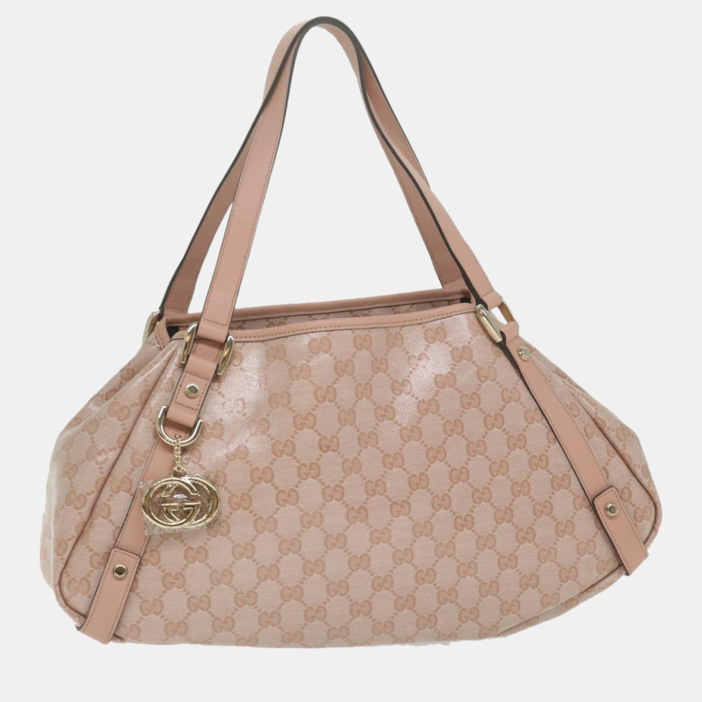 Luxury Gucci Trending 2025 Pink GG Canvas shoulder bag