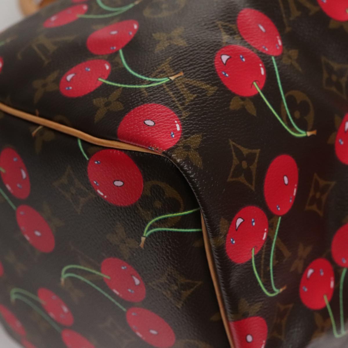 LOUIS VUITTON Monogram Cherry Keepall 45 Boston Bag M95011 LV 98949S