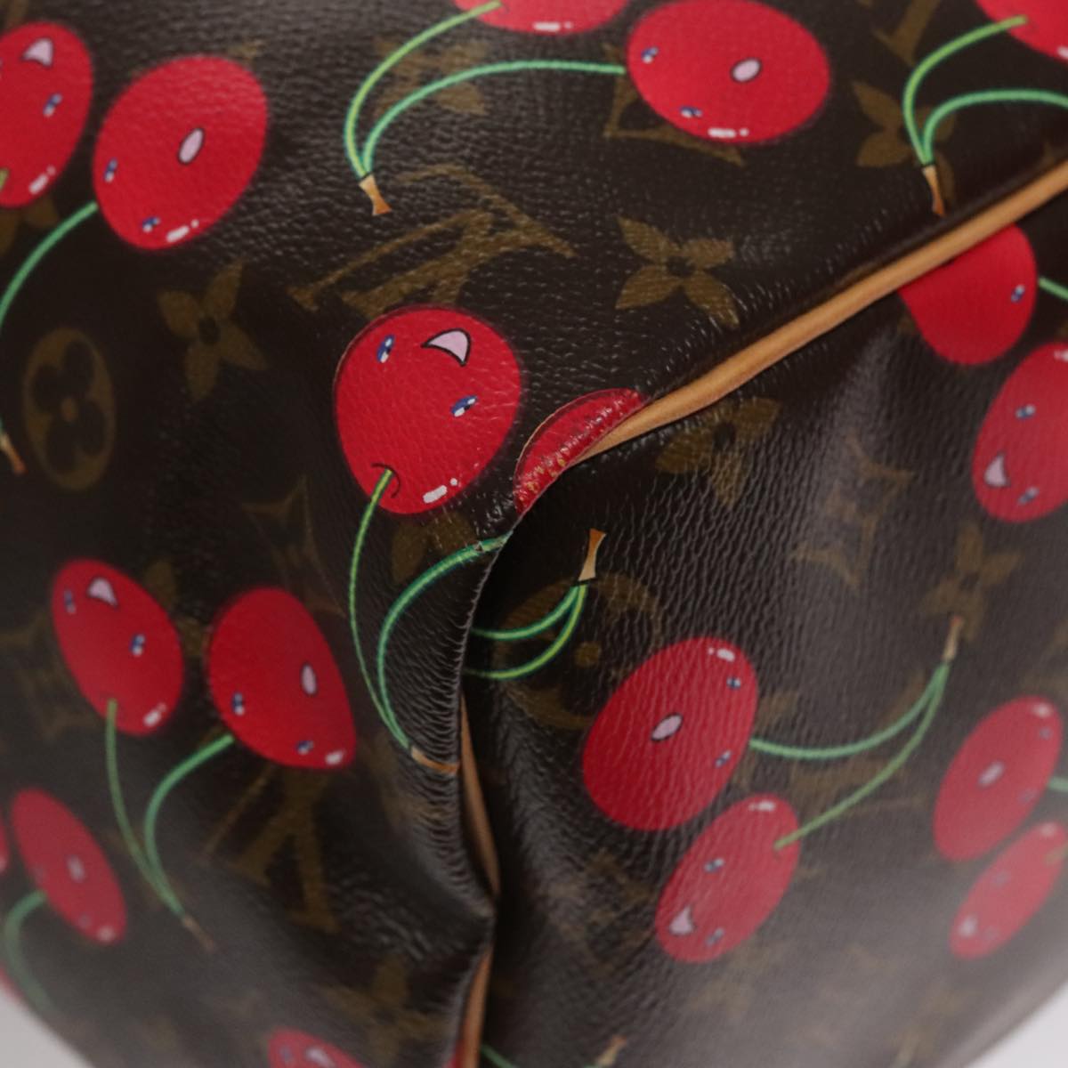 LOUIS VUITTON Monogram Cherry Keepall 45 Boston Bag M95011 LV 98949S