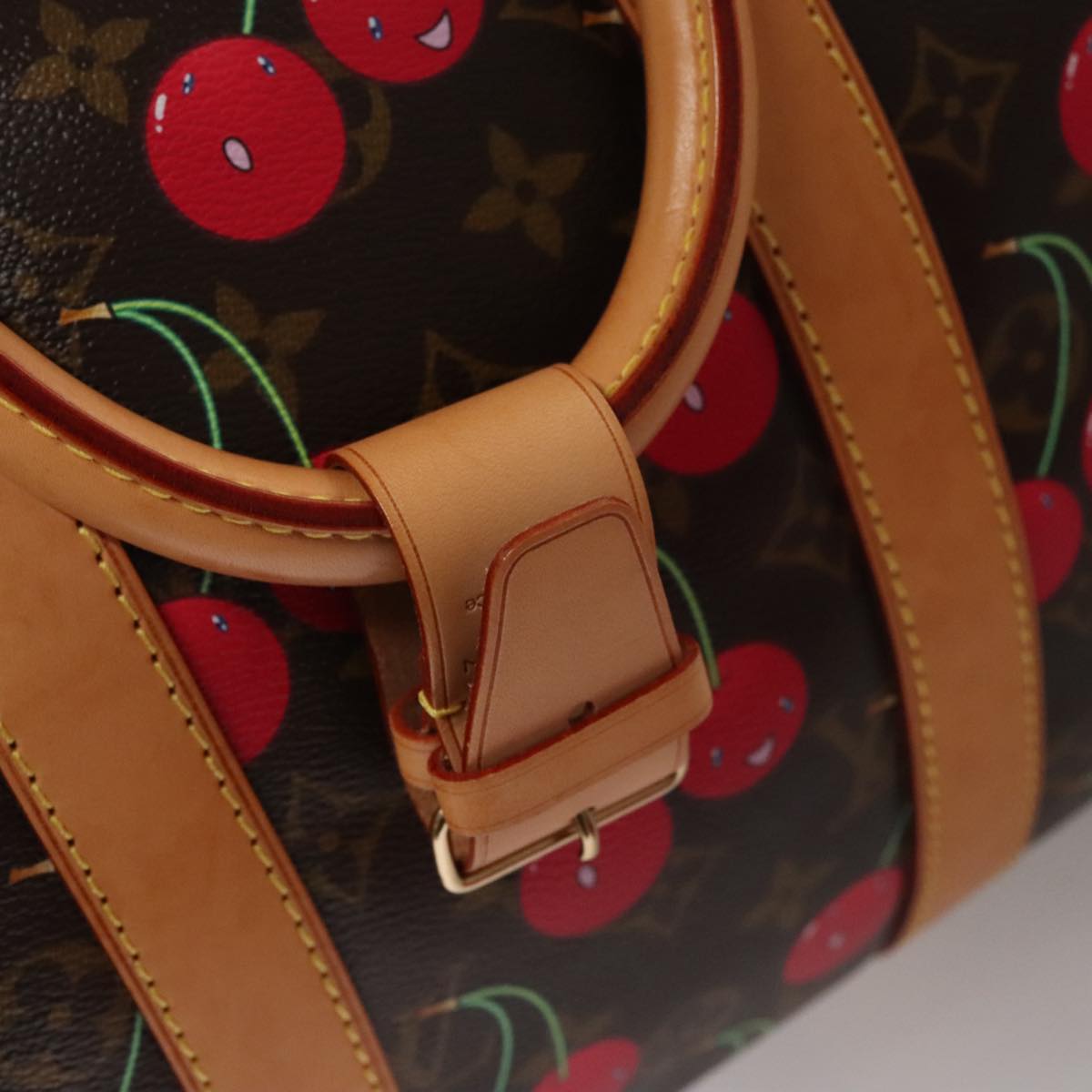LOUIS VUITTON Monogram Cherry Keepall 45 Boston Bag M95011 LV 98949S