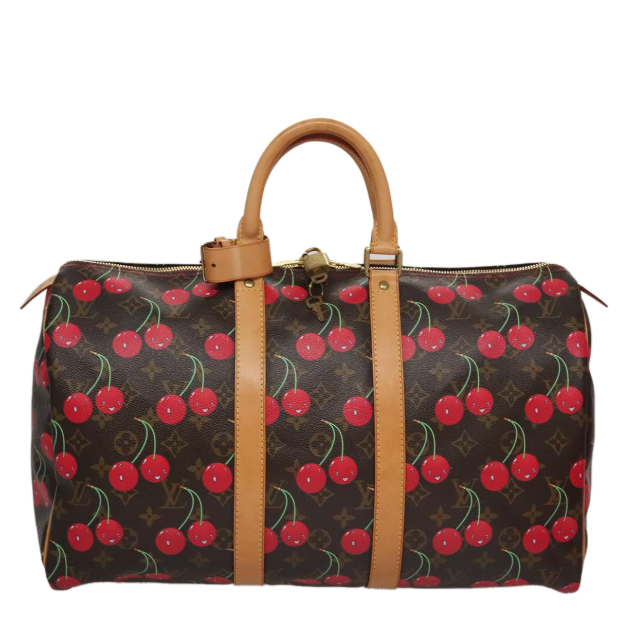 LOUIS VUITTON Monogram Cherry Keepall 45 Boston Bag M95011 LV 98949S