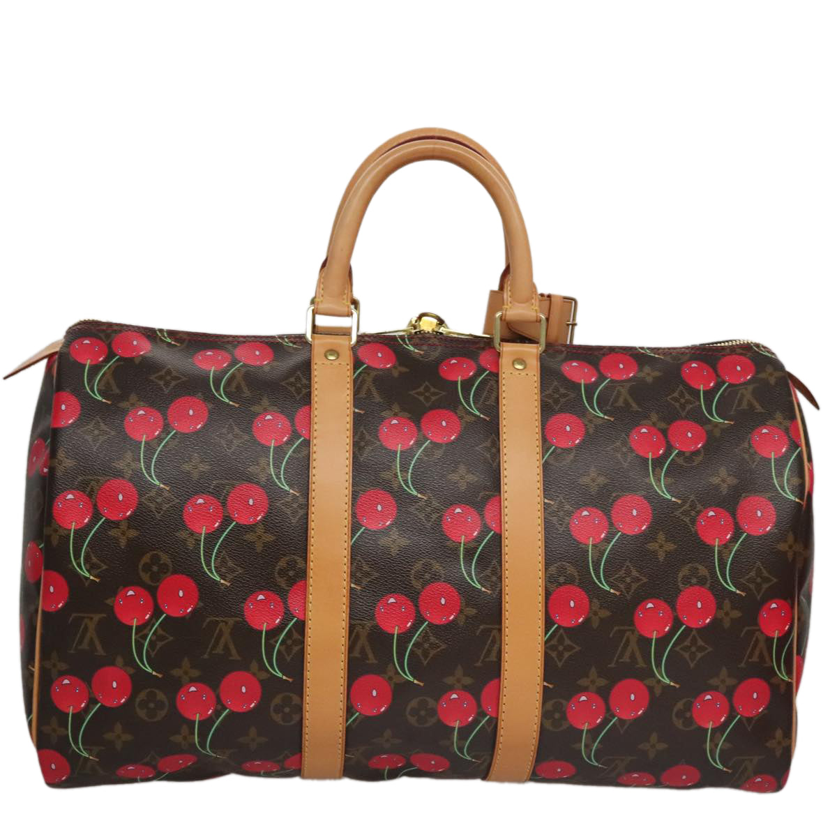 LOUIS VUITTON Monogram Cherry Keepall 45 Boston Bag M95011 LV 98949S