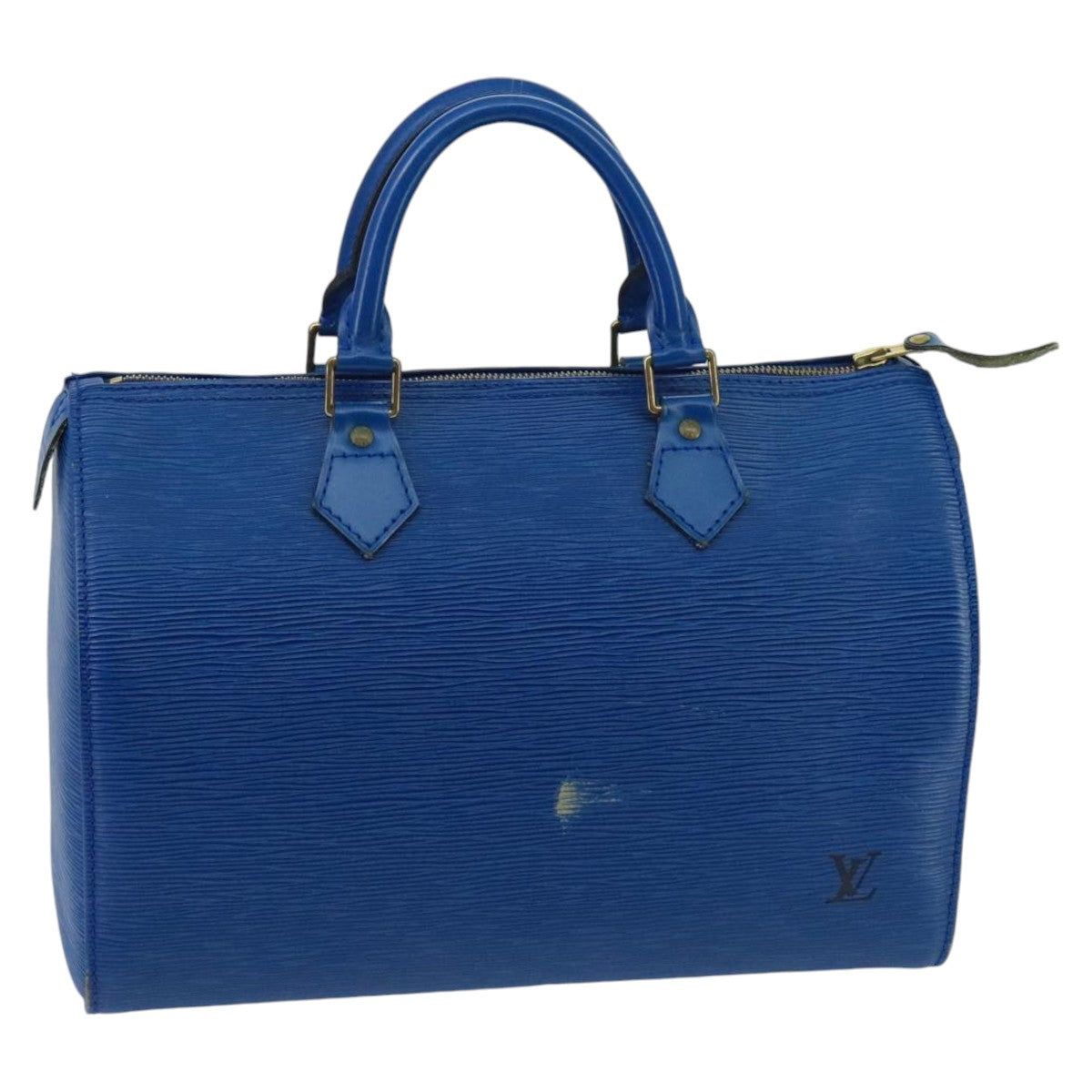LOUIS VUITTON Epi Speedy 30 Hand Bag Toledo Blue M43005 LV 98996