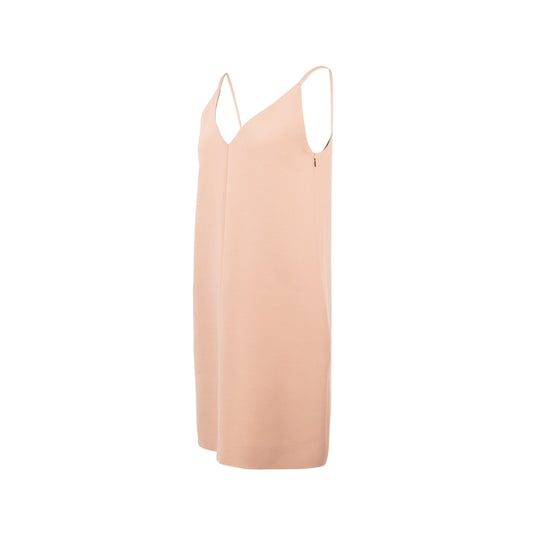 Luxury Dior Size 38 CD and Bee Classic Dress Wool/Silk Light Pink