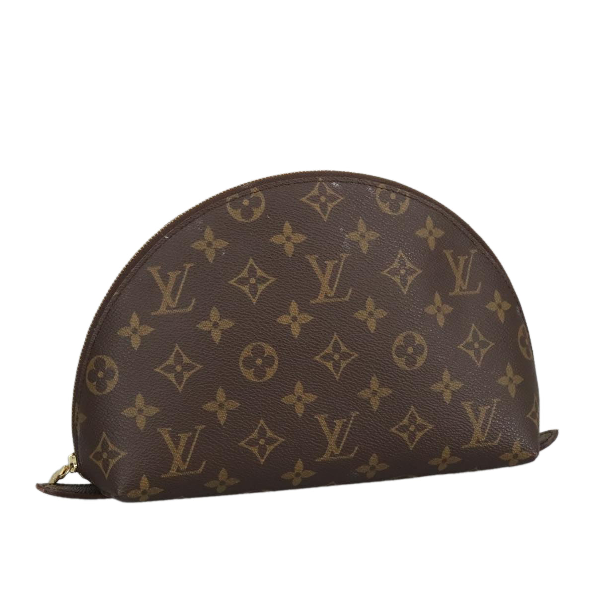 LOUIS VUITTON Monogram Trousse Demi Ronde Cosmetic Pouch M47520 LV 99012