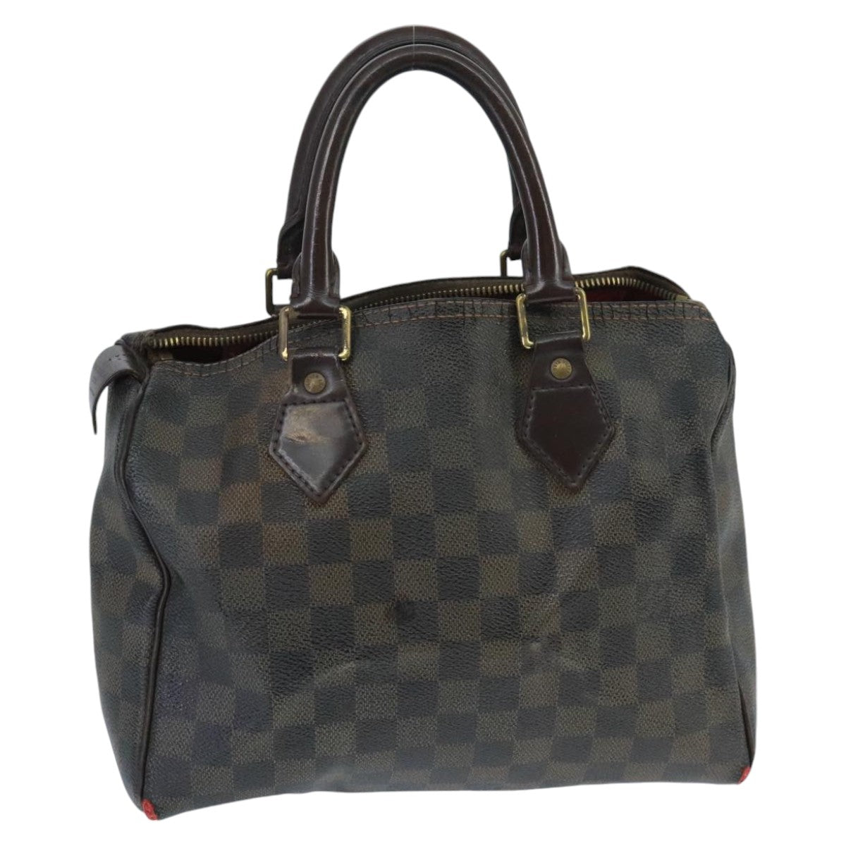 LOUIS VUITTON Damier Ebene Speedy 25 Hand Bag N41532 LV 99168