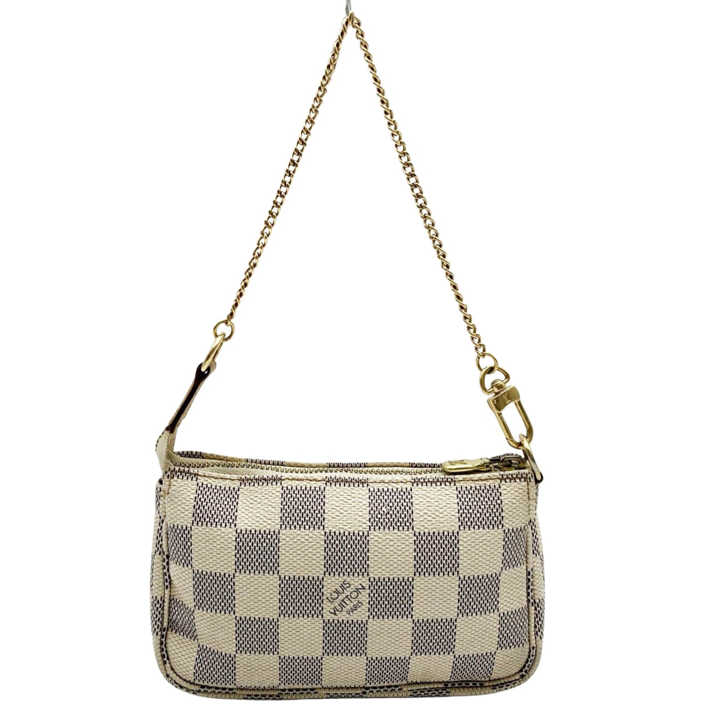 Louis Vuitton Mini Pochette Accessoires  Canvas Clutch Bag ()