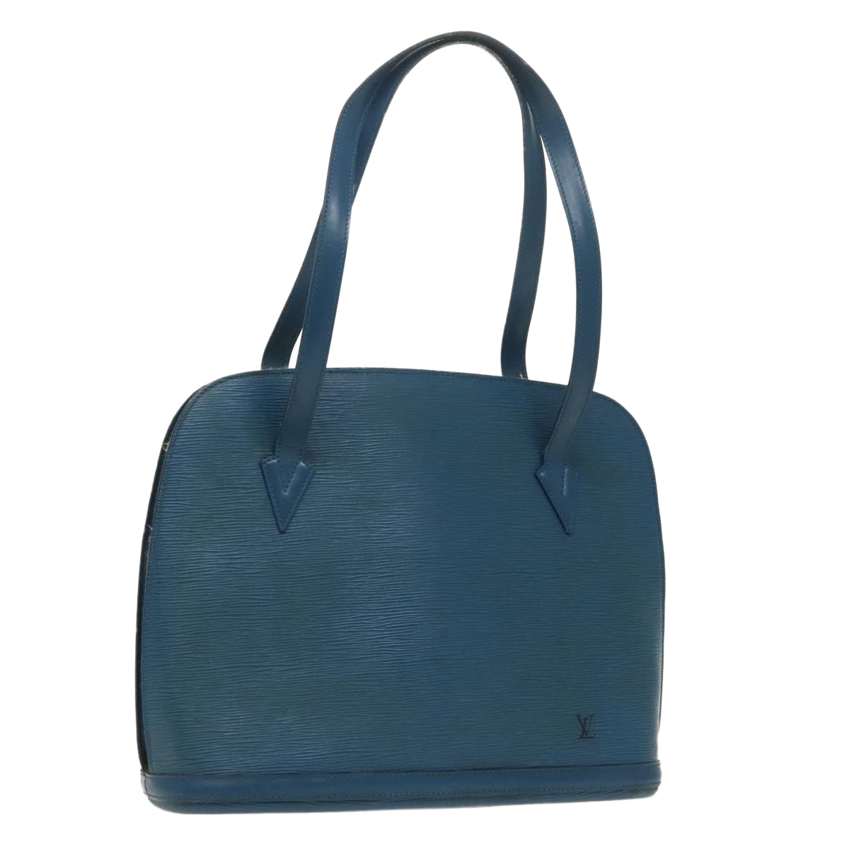 LOUIS VUITTON Epi Lussac Shoulder Bag Blue M52285 LV 99520