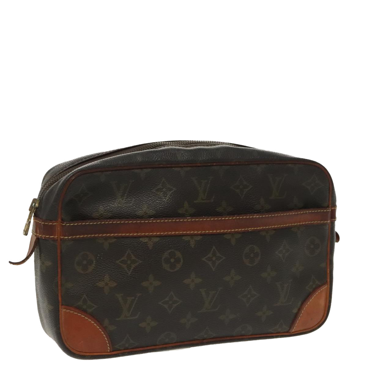 LOUIS VUITTON Monogram Compiegne 28 Clutch Bag M51845 LV 99523