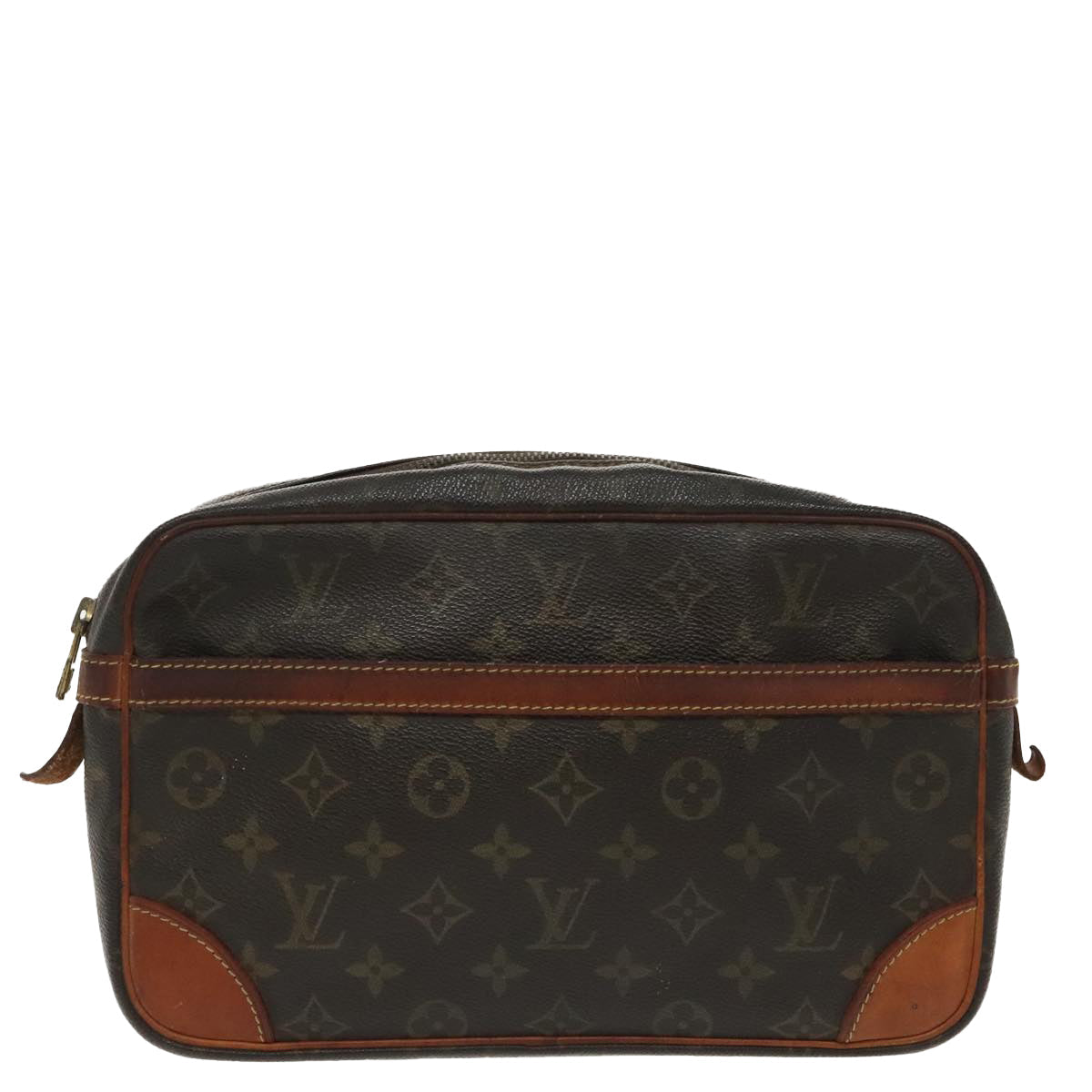 LOUIS VUITTON Monogram Compiegne 28 Clutch Bag M51845 LV 99523