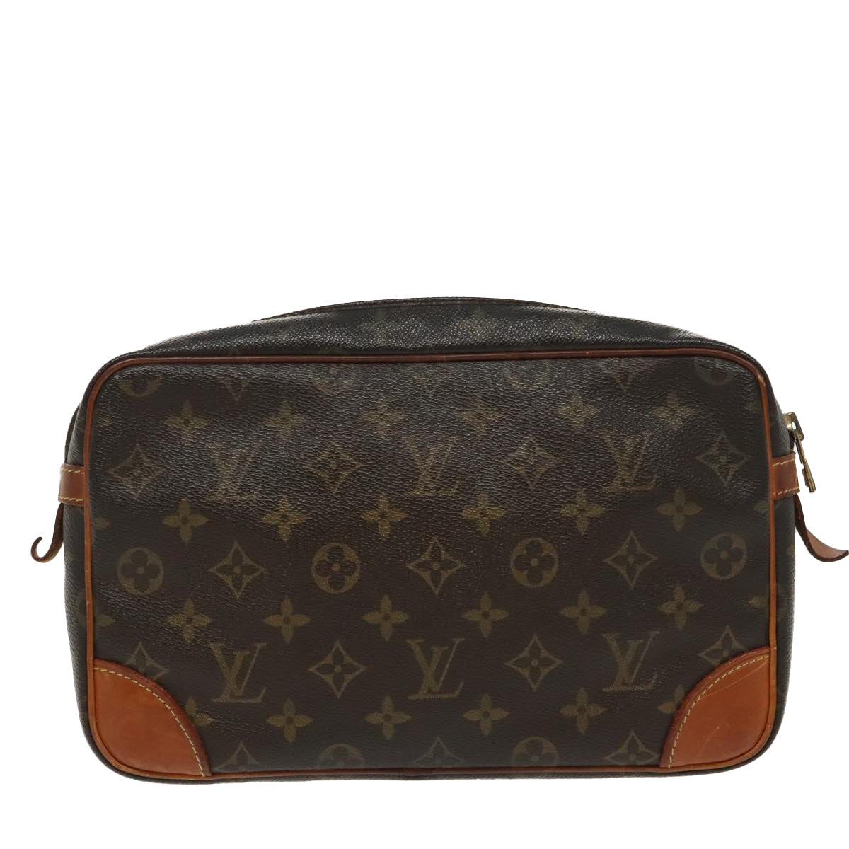 LOUIS VUITTON Monogram Compiegne 28 Clutch Bag M51845 LV 99523