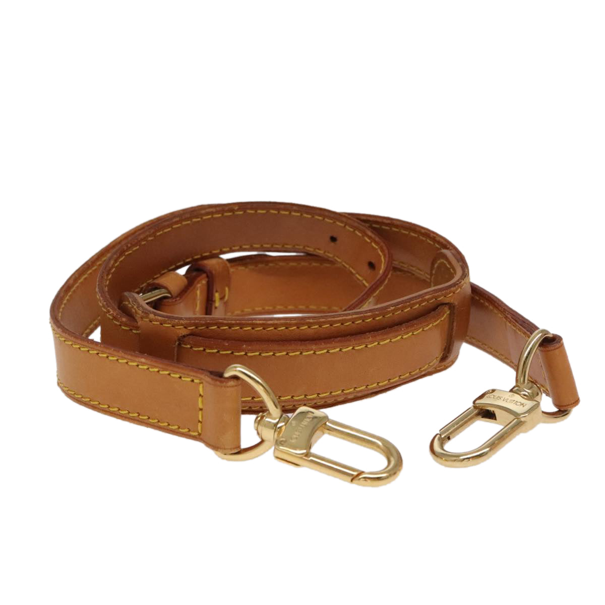 LOUIS VUITTON Adjustable Shoulder Strap Leather 36.2""-43.7"" Beige 99545