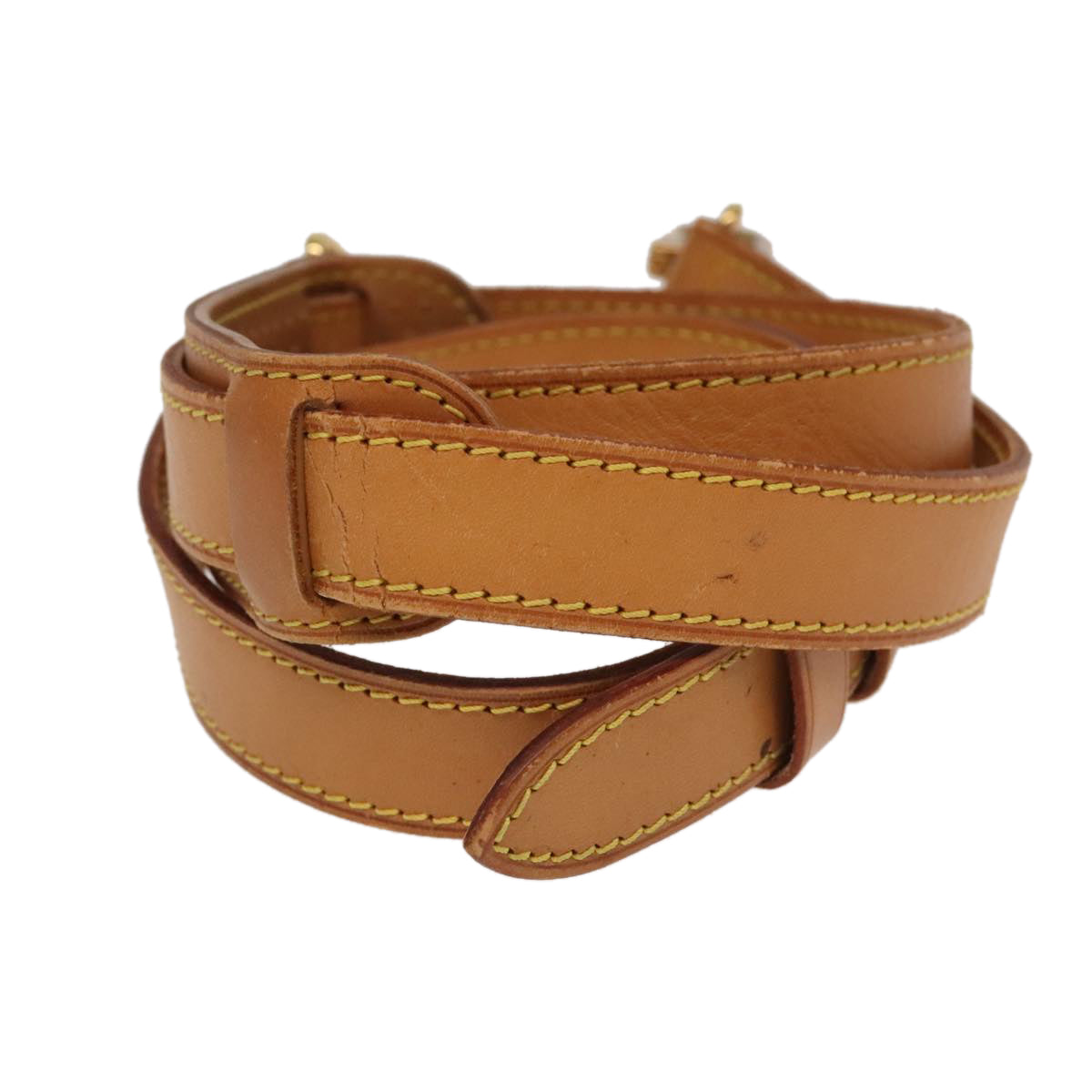 LOUIS VUITTON Adjustable Shoulder Strap Leather 36.2""-43.7"" Beige 99546