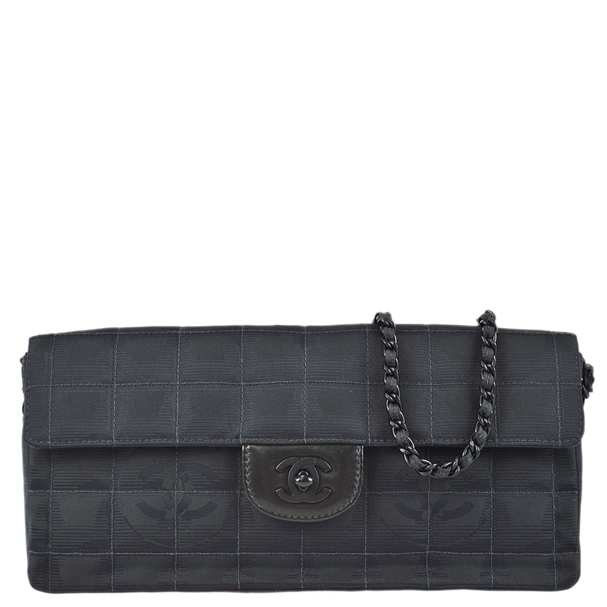 Luxury Chanel 2001-2003 Black New Travel Line East West