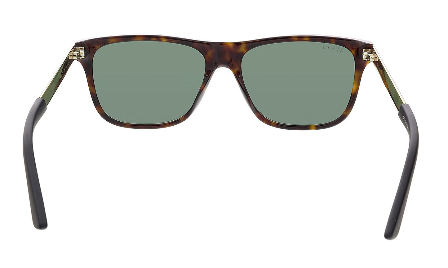 Gucci GG0687S Havana/Green 57/17/145 men Sunglasses
