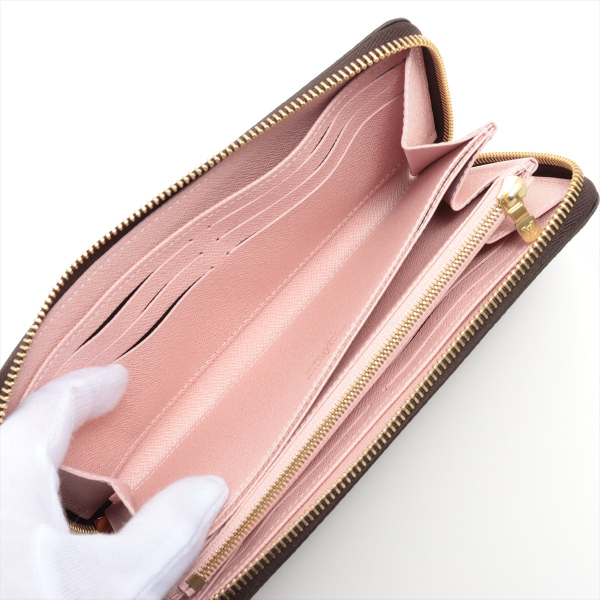 Louis Vuitton Monogram  Wallet M41894 Rose Valerie Round Zip Wallet