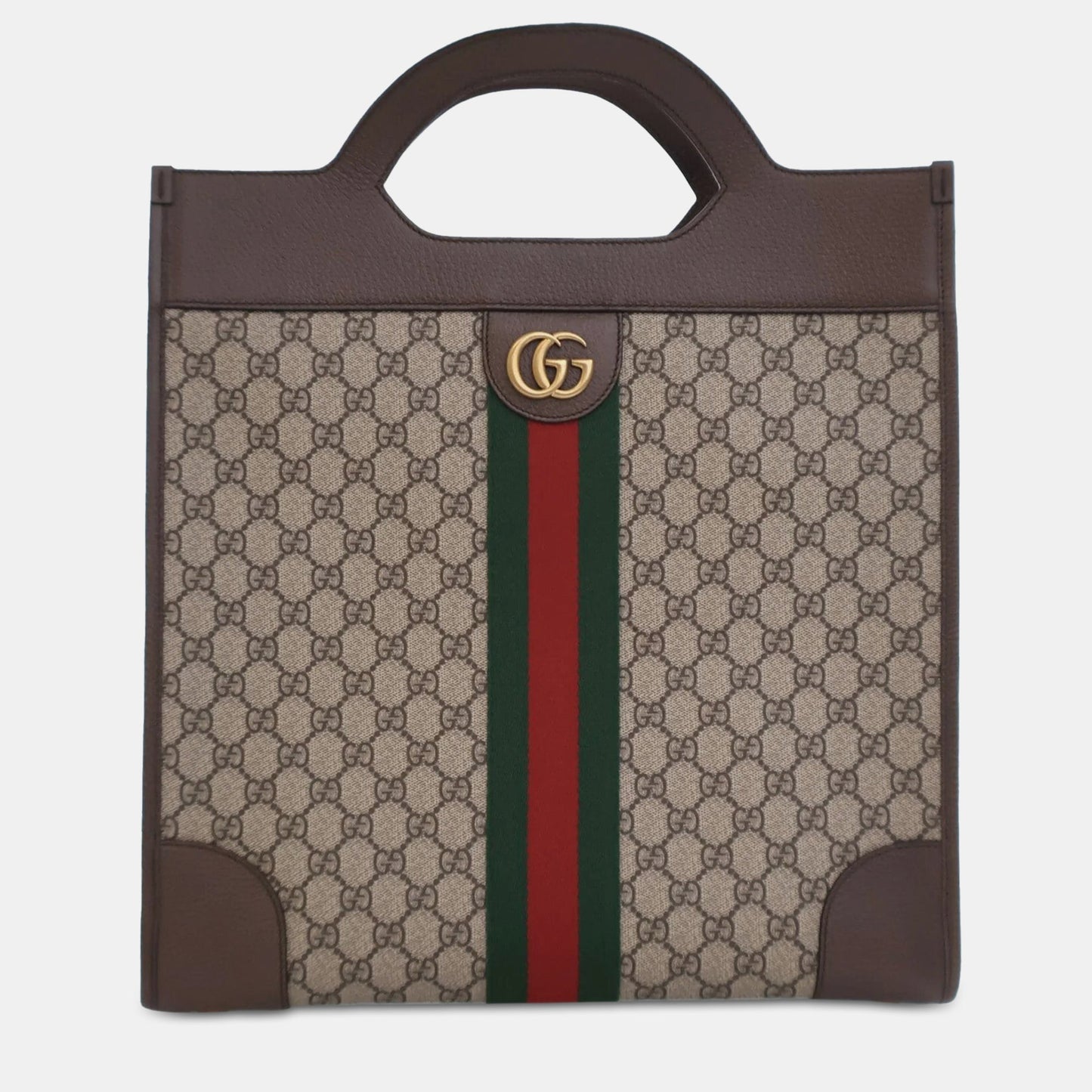 Luxury Gucci Trending 2025 GG Supreme Ophidia Vertical Tote Bag