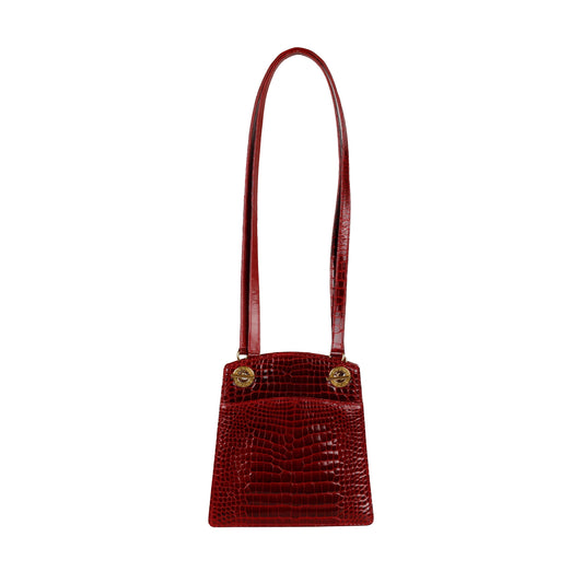 Luxury Gucci Trending 2025 Vintage Exotic Leather Crossbody Bag - '80s