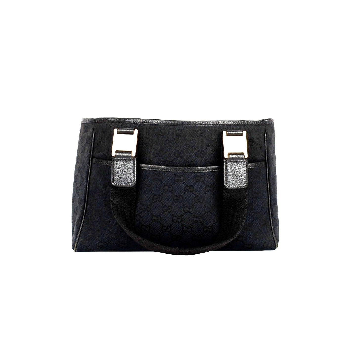 Luxury Gucci Trending 2025 Black GG Canvas Tote Bag - '00s