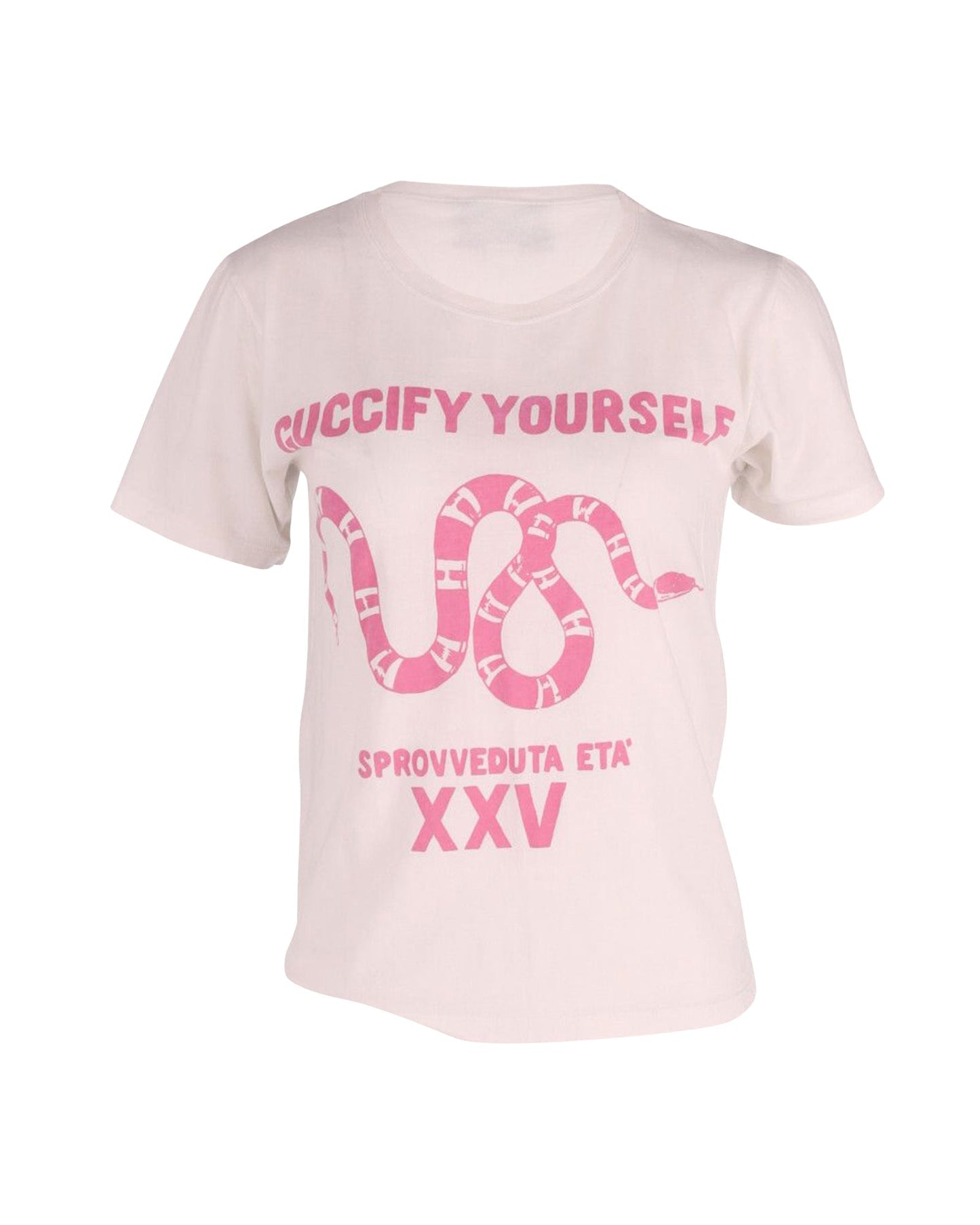 Luxury Gucci Trending 2025 Luxury Gucci Trending 2025fy Yourself T-Shirt in White Cotton