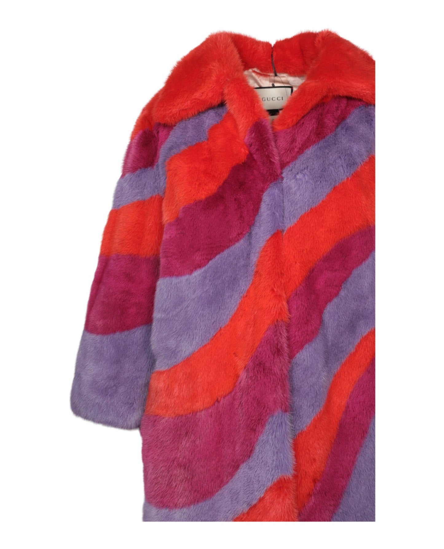 Gucci Wave Intarsia Mink Fur Coat