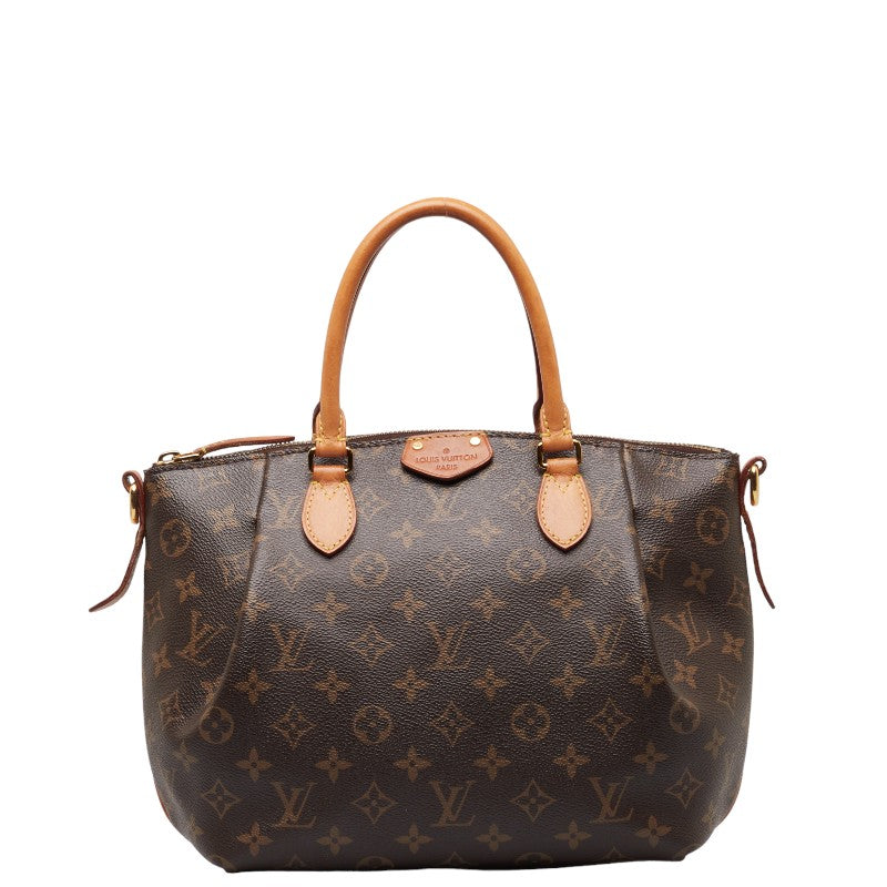 Louis Vuitton Monogram Toulen PM Handbag 2WAY M48813 Brown PVC Leather  Louis Vuitton