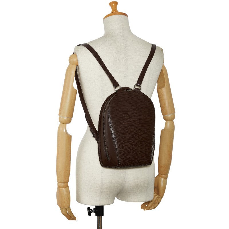 Louis Vuitton Epi Mavion Rucksack M5223D Mocha Brown Leather  Louis Vuitton