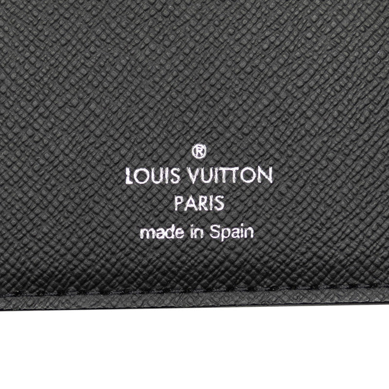 Louis Vuitton Damier Graphite Portefolio Brother Long Wallet N62665 Black PVC Leather Men LOUIS VUITTON
