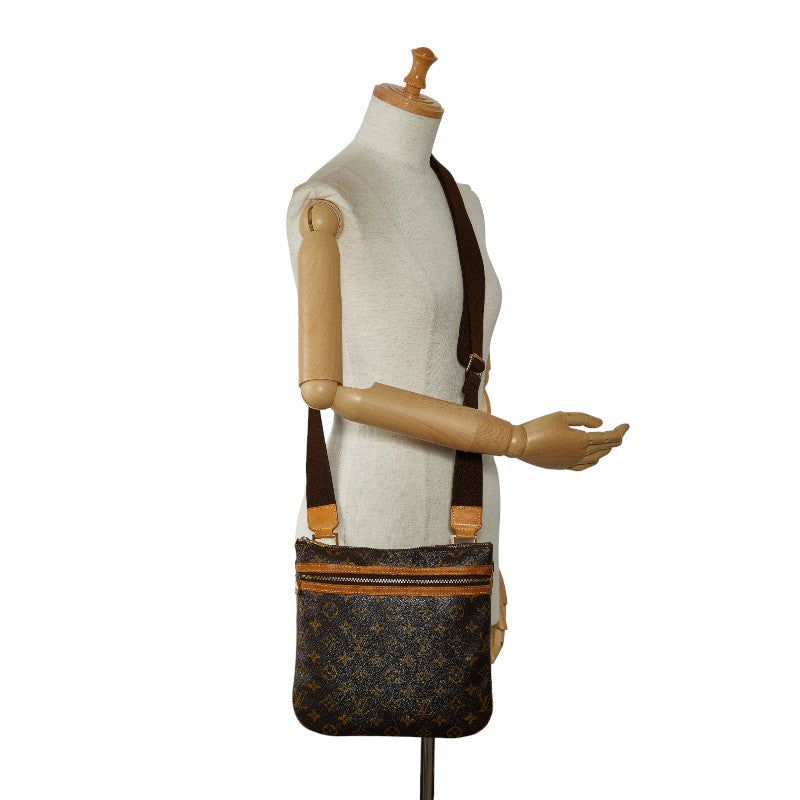 Louis Vuitton Monogram Poschet Bosphorus Slipper Shoulder Bag M40044 Brown PVC Leather  Louis Vuitton