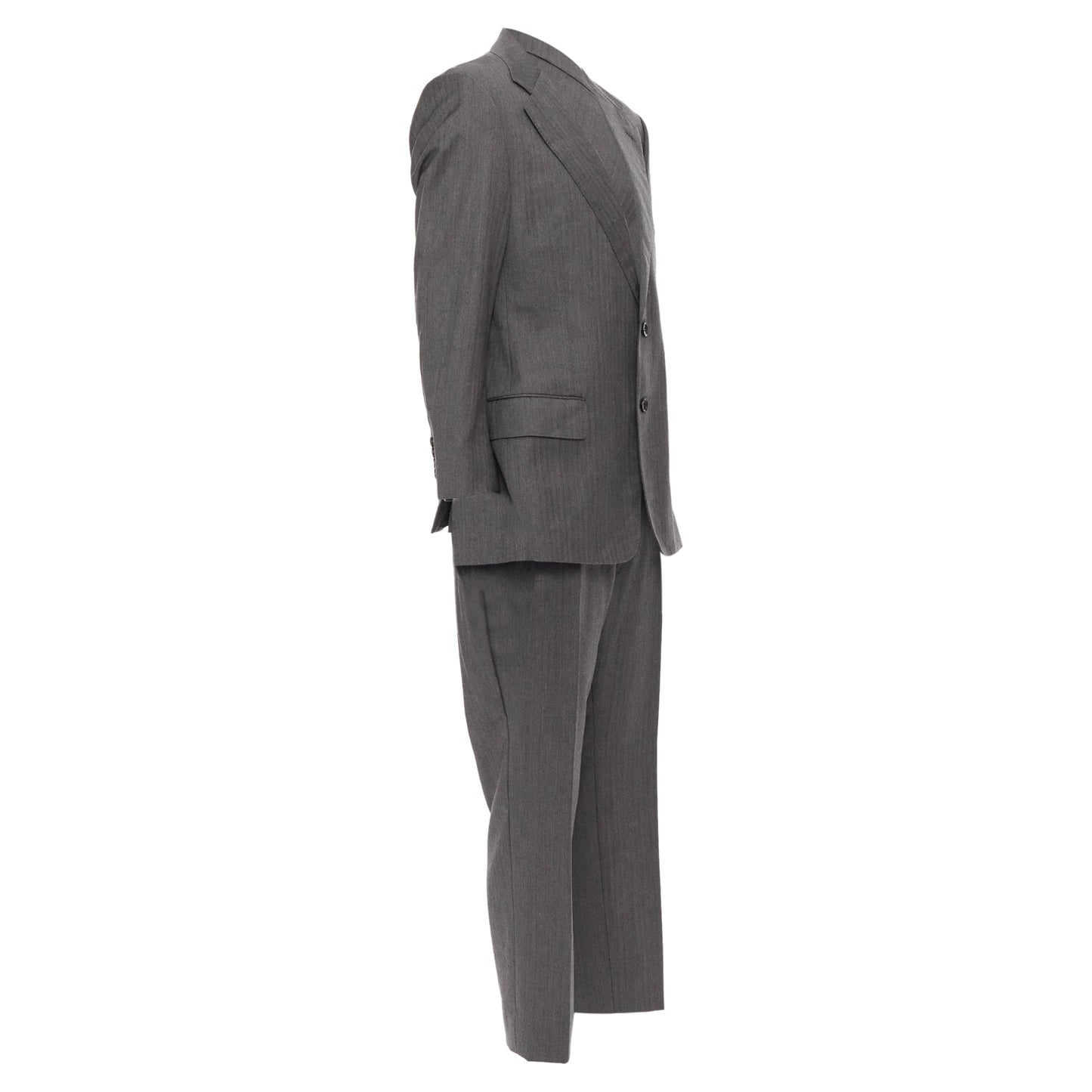 Gucci Vintage Stripe Cropped Sleeve Blazer Suit