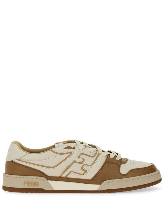 Luxury Fendi Match Low Top Sneakers Brown