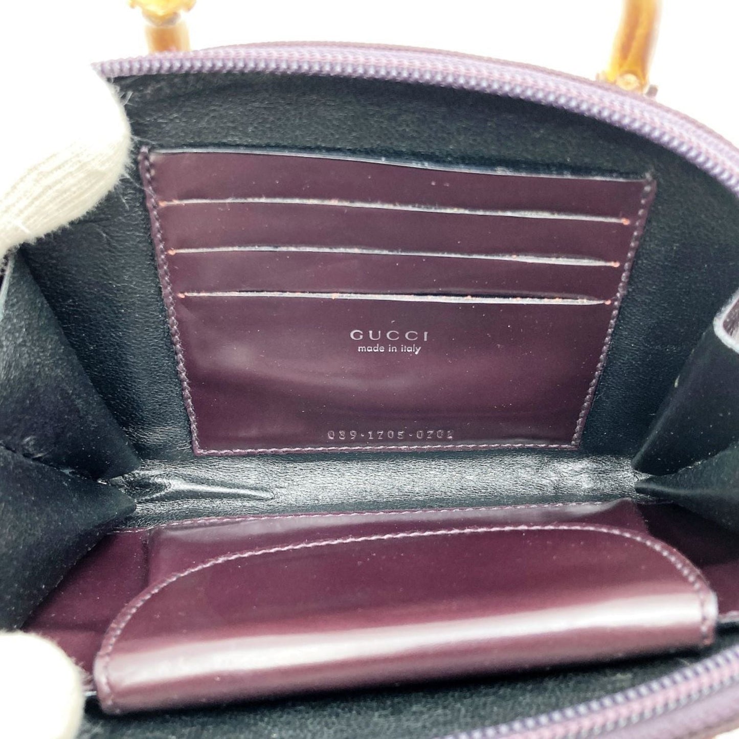 Gucci Bamboo  Canvas Handbag ()